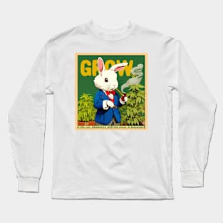 grow high white rabbit Long Sleeve T-Shirt